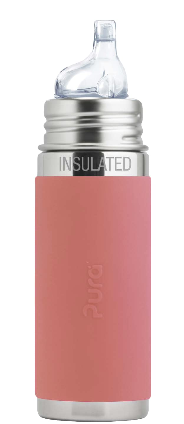 Foto 2 pulgar | Botella de Agua Pura Rosa de Acero Inoxidable de 260 ml-Venta Internacional