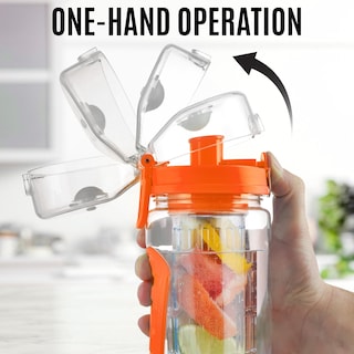 Foto 6 | Botella de Agua Zulay Kitchen Naranja 1 Litro con Infusor de Fruta - Venta Internacional