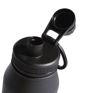 Foto 6 | Botella De Agua Adidas Metal, 1 L, 24 H, Fría, 12 H, Color Negro Caliente/plata - Venta Internacional.