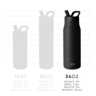 Foto 7 | Botella De Agua Simple Modern Mesa Signature De 1 Litro Sea Glass Sage - Venta Internacional.