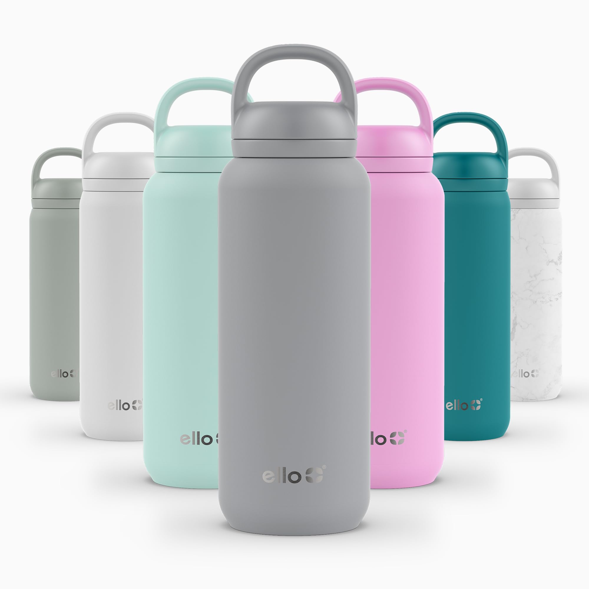 Foto 1 | Botella De Agua Ello Cooper Twist 946ml De Acero Inoxidable Gris - Venta Internacional.