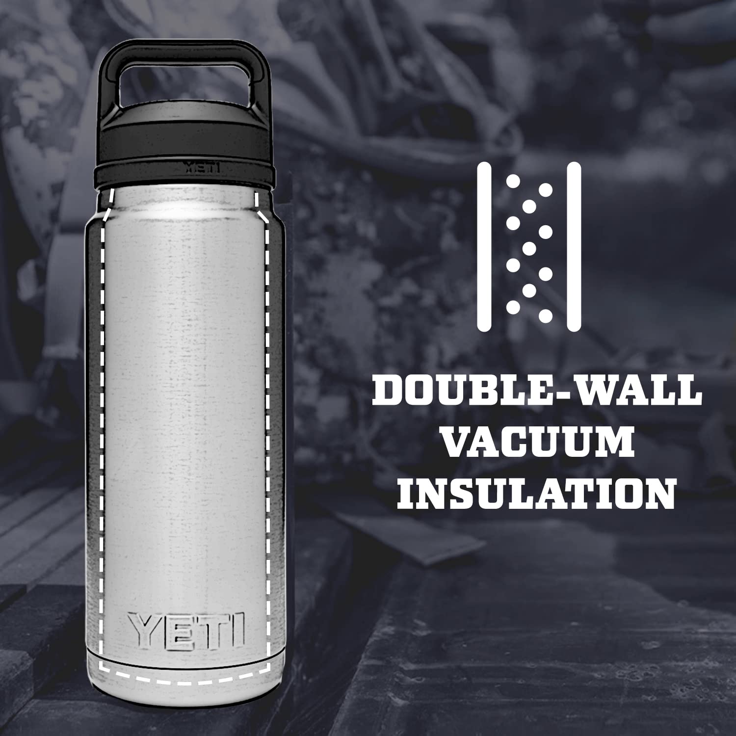 Foto 3 pulgar | Botella Yeti Rambler 770 Ml De Acero Inoxidable Con Aislamiento Al Vacío - Venta Internacional.