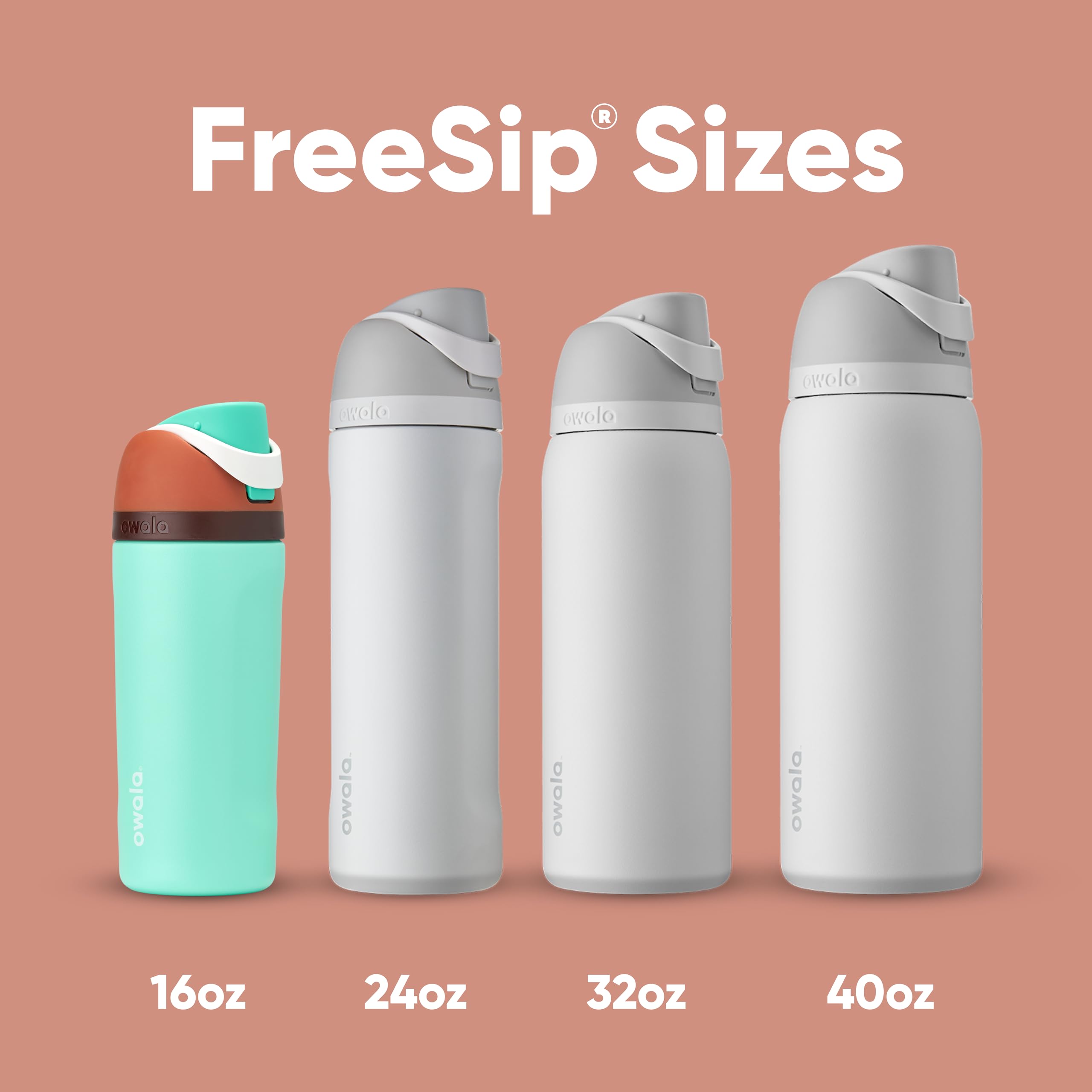 Foto 5 | Botella De Agua Owala Kids Freesip Con Aislamiento De 470 Ml De Acero Inoxidable - Venta Internacional.