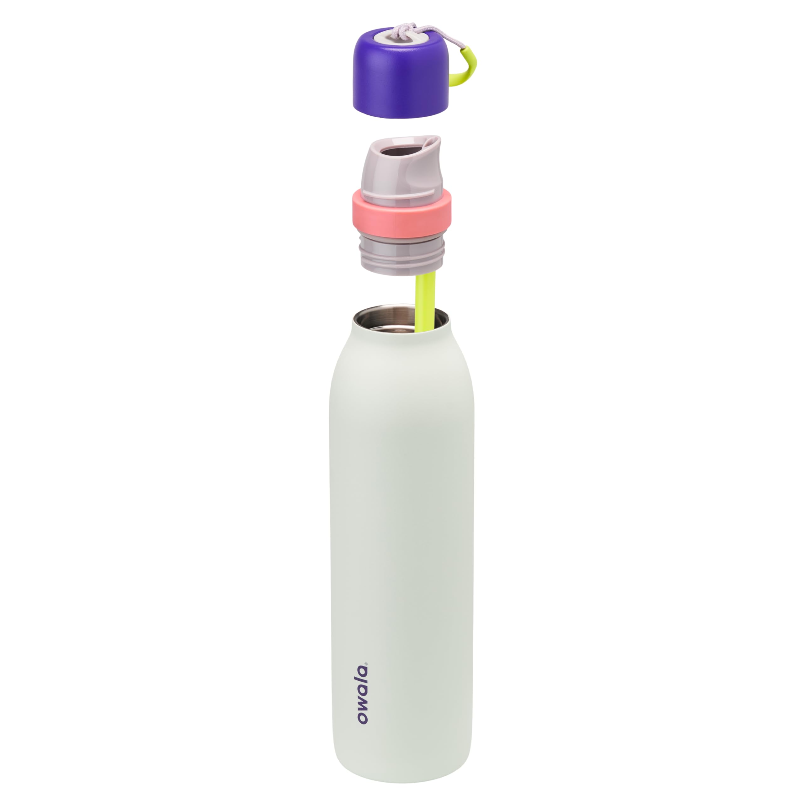 Foto 6 pulgar | Botella De Agua Owala Freesip Twist Con Aislamiento De 700 Ml, Morado/verde - Venta Internacional.