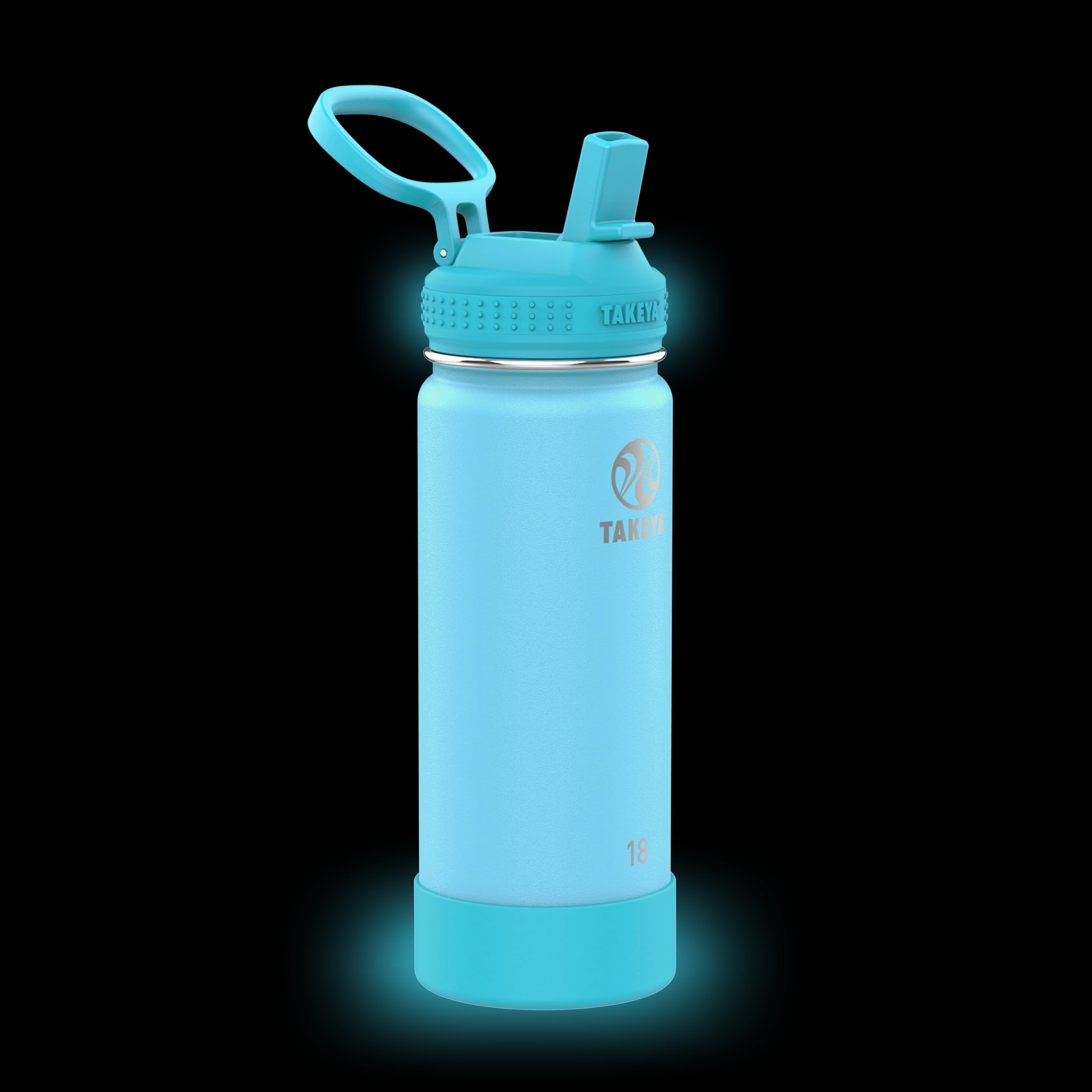 Foto 3 pulgar | Botella De Agua Takeya Actives Kids Glow-in-the-dark 530 Ml - Venta Internacional.