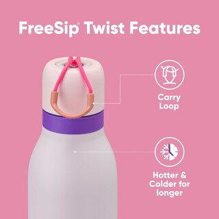 Foto 2 | Botella De Agua Owala Freesip Twist Con Aislamiento De 700 Ml, Color Rosa Y Morado - Venta Internacional.