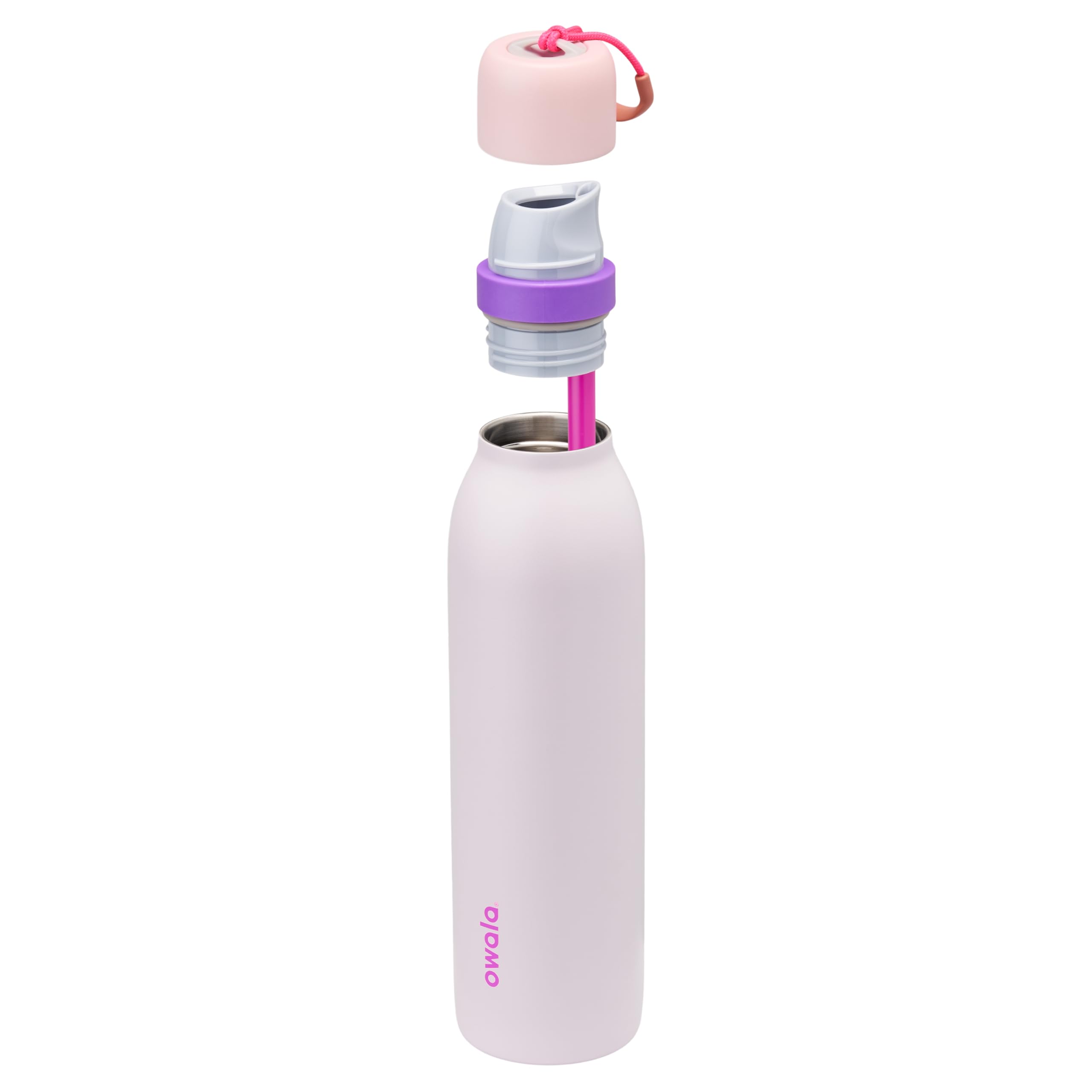 Foto 5 | Botella De Agua Owala Freesip Twist Con Aislamiento De 700 Ml, Color Rosa Y Morado - Venta Internacional.
