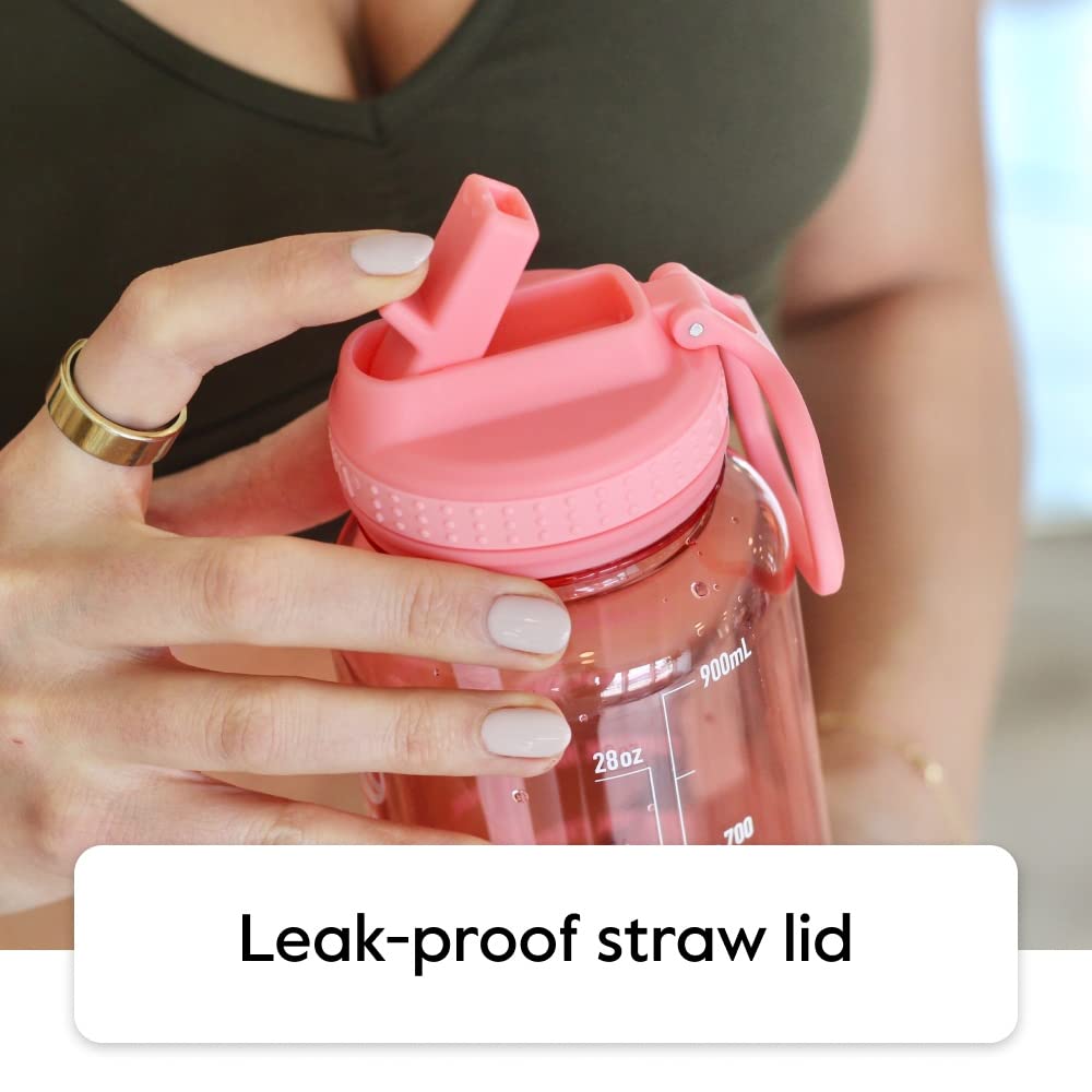 Foto 4 pulgar | Botella De Agua Takeya Motivational De Plástico Tritan Sin Bpa De 1 Litro - Venta Internacional.