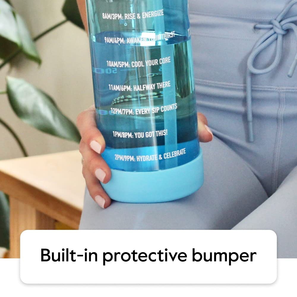 Foto 5 pulgar | Botella De Agua Takeya Motivational De Plástico Tritan Sin Bpa De 1 Litro - Venta Internacional.