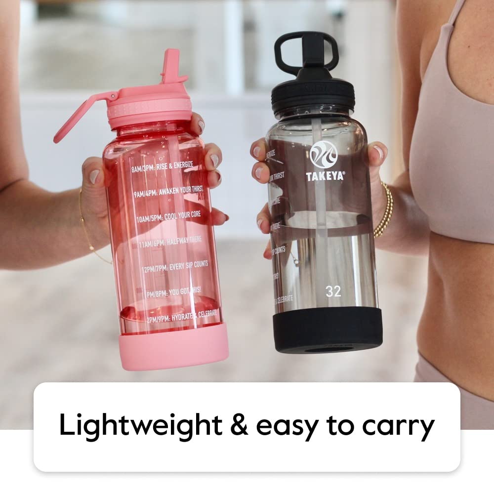 Foto 7 pulgar | Botella De Agua Takeya Motivational De Plástico Tritan Sin Bpa De 1 Litro - Venta Internacional.