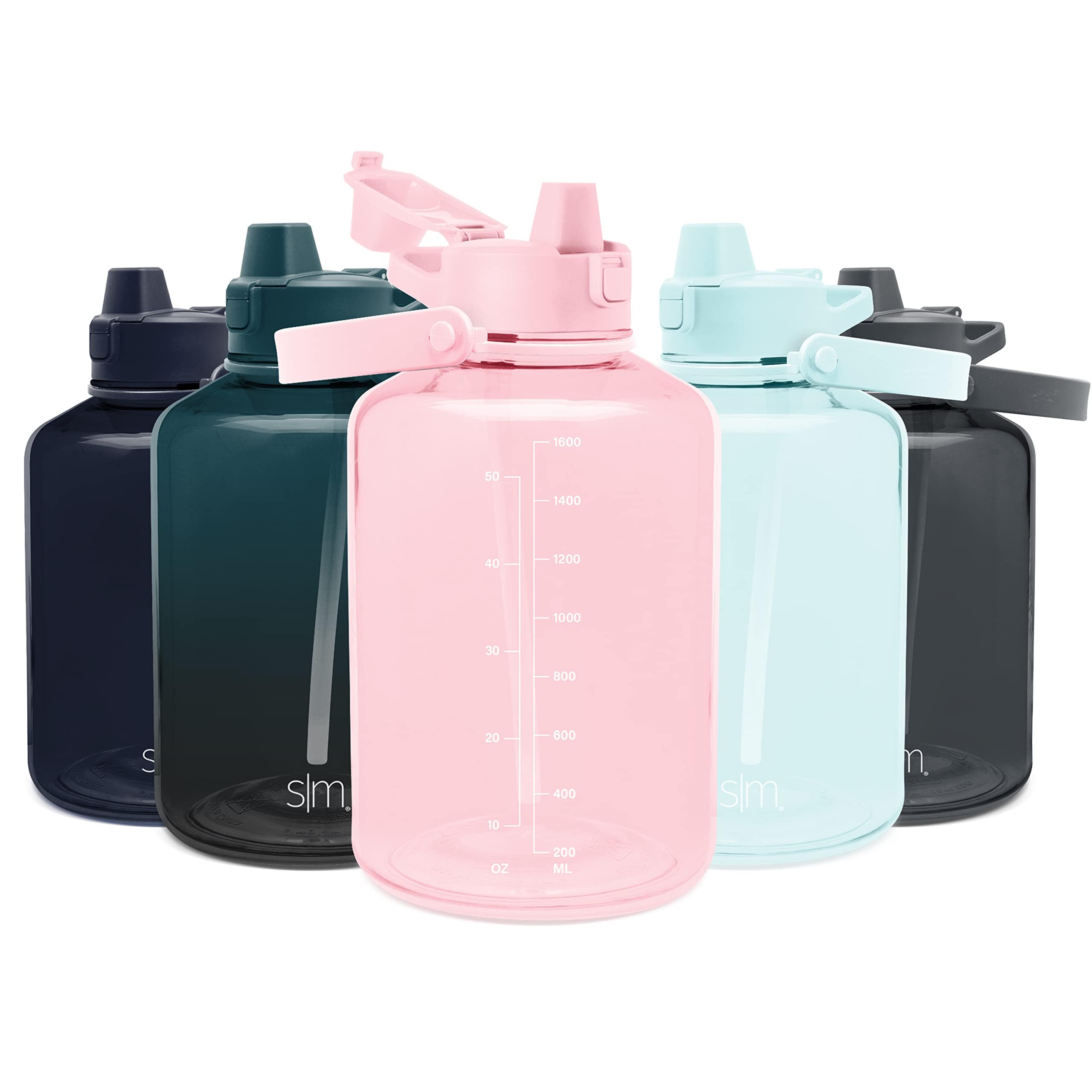 Botella De Agua Simple Modern Summit De Medio Galón, 1.9 L, Rubor - Venta Internacional.