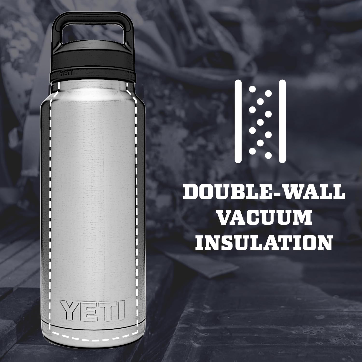 Foto 3 pulgar | Botella Yeti Rambler 1.36l De Acero Inoxidable Con Aislamiento Al Vacío - Venta Internacional.