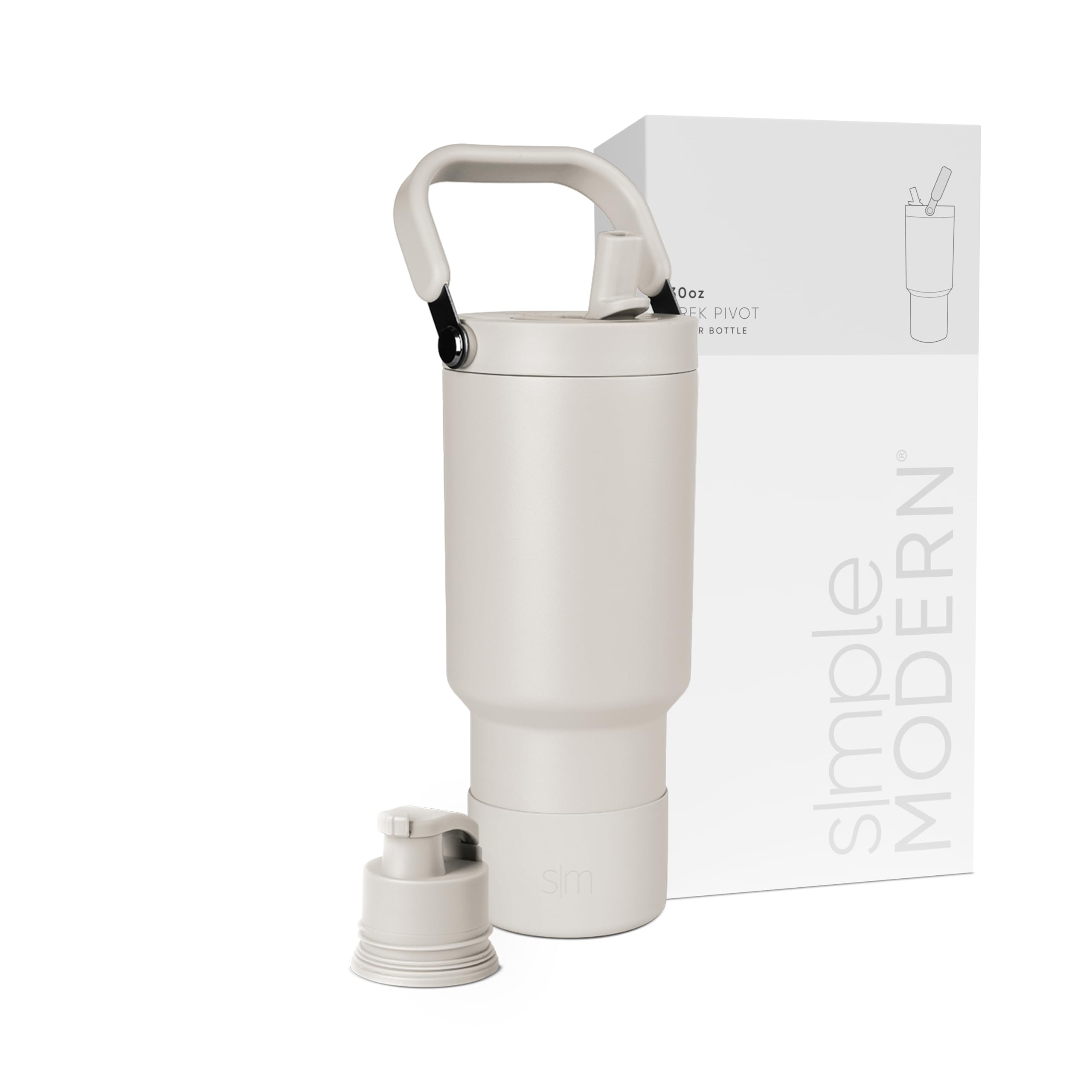 Botella De Agua Simple Modern Trek Pivot 900 Ml Almond Birch - Venta Internacional.