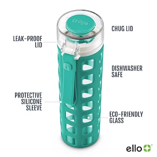 Foto 2 | Botella De Agua Ello Syndicate, Vidrio Reutilizable, 590 Ml, Sin Bpa, Color Menta - Venta Internacional.
