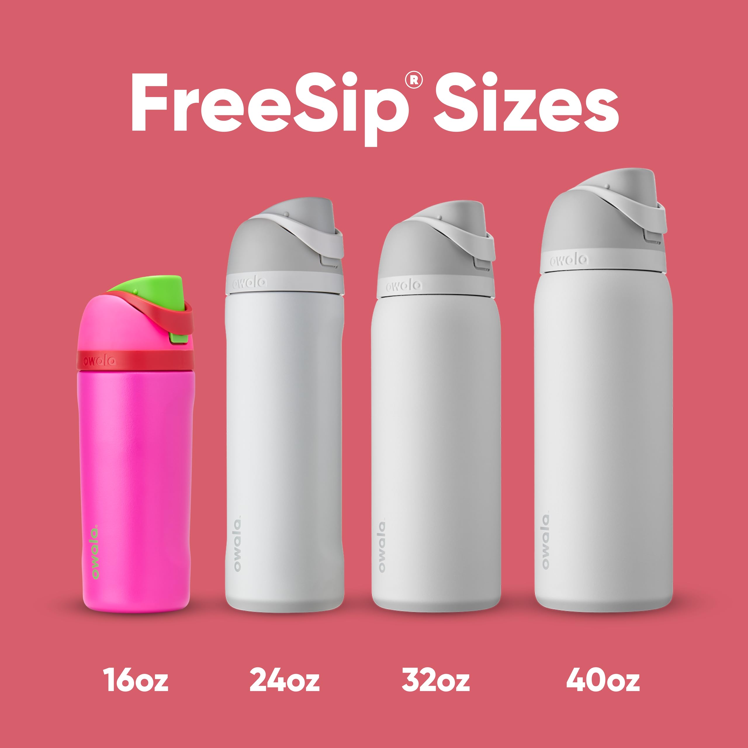 Foto 5 | Botella De Agua Owala Kids Freesip Con Aislamiento De 470 Ml De Acero Inoxidable - Venta Internacional.
