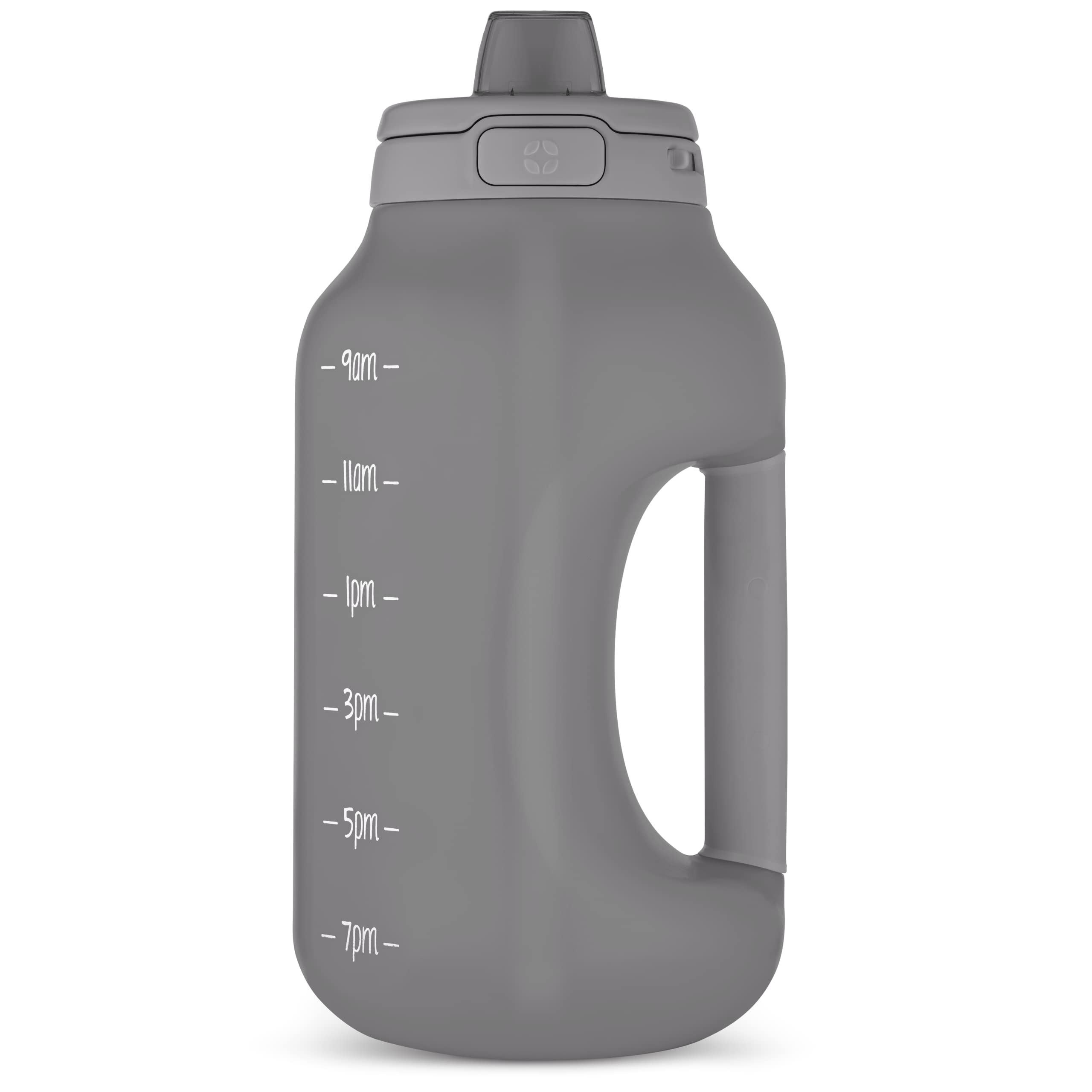 Jarra De Agua Ello Hydra De Medio Galón, 1,9 L, Con Asa, Gris, Sin Bpa - Venta Internacional.