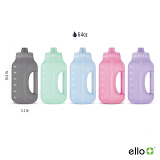 Foto 3 | Jarra De Agua Ello Hydra De Medio Galón, 1,9 L, Con Asa, Gris, Sin Bpa - Venta Internacional.