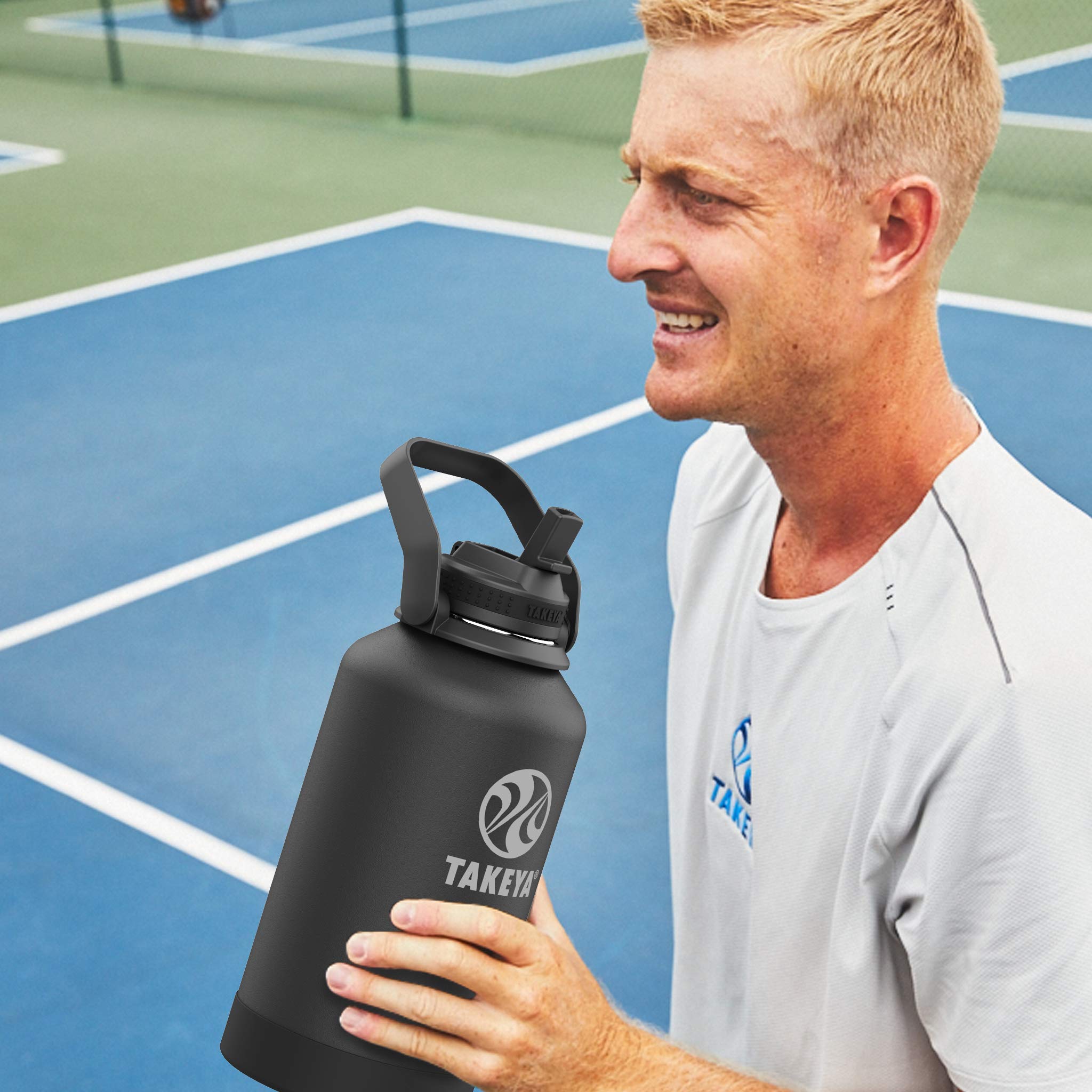 Foto 6 pulgar | Botella De Agua Takeya Pickleball Con Aislamiento De Acero Inoxidable De 1,9 L - Venta Internacional.