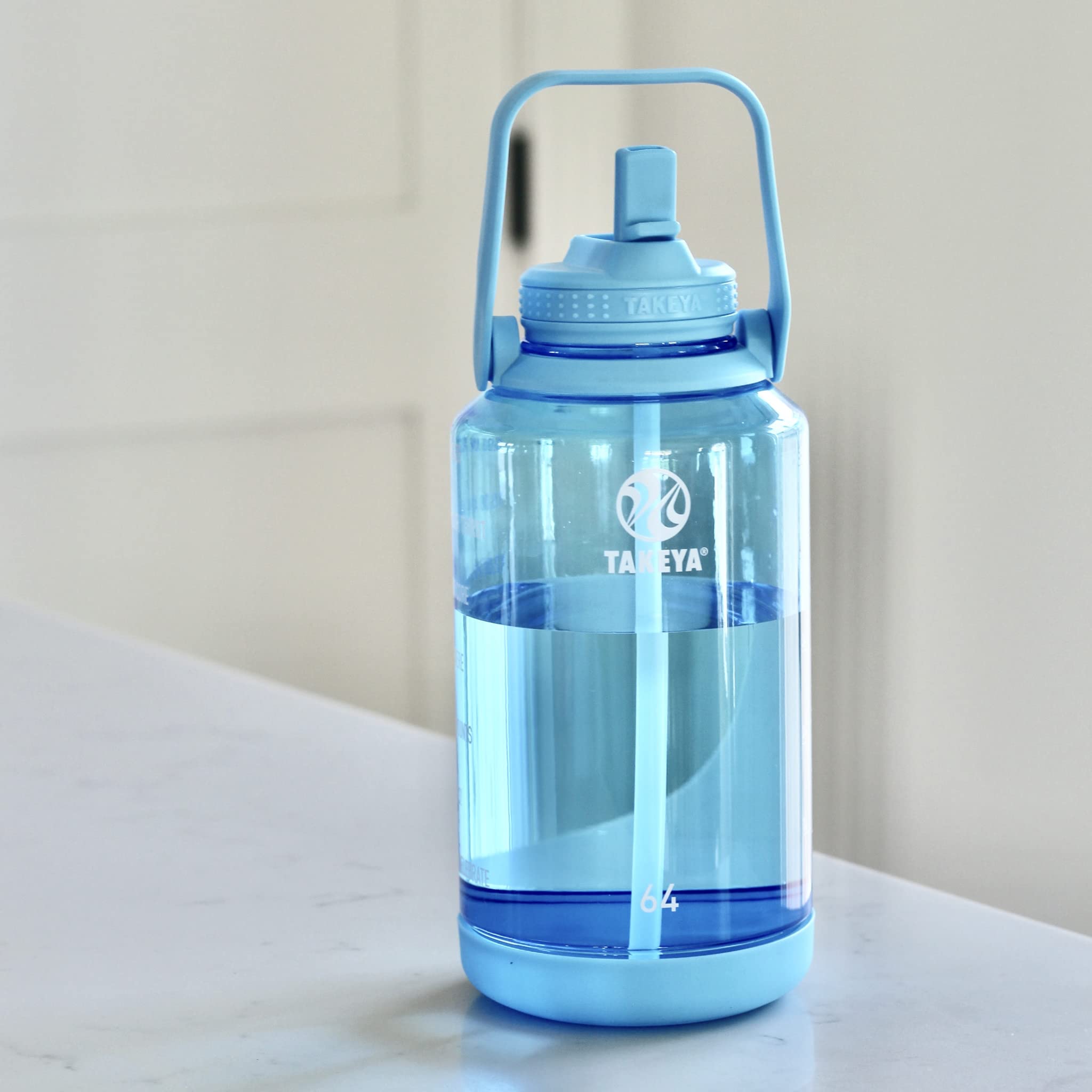 Foto 7 | Botella De Agua Takeya Motivational De 1,9 L Con Tapa De Pajita Sin Bpa - Venta Internacional.