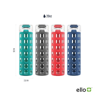 Foto 3 | Botella De Agua Ello Syndicate De Vidrio De 600 Ml Con Tapa Abatible, Color Gris - Venta Internacional.