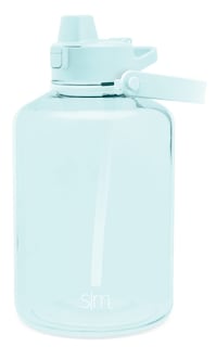 Foto 2 | Botella De Agua Simple Y Moderna De Medio Galón, 1.9 L Con Tapa De Pajita - Venta Internacional.