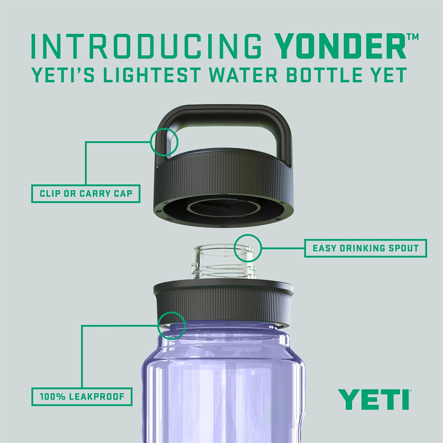 Foto 3 pulgar | Botella De Agua Yeti Yonder 600 Ml/20 Oz Con Tapa Yonder Chug - Venta Internacional.