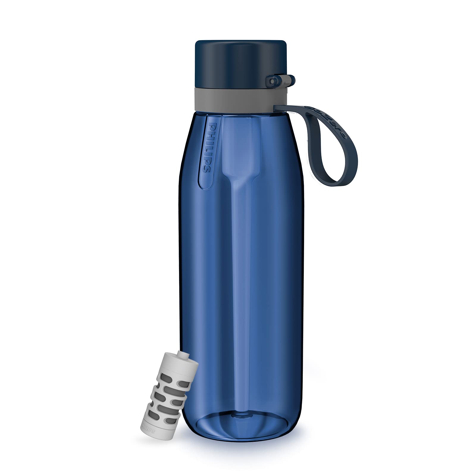 Botella De Agua Philips Gozero Everyday Filter 1l Azul Marino - Venta Internacional.