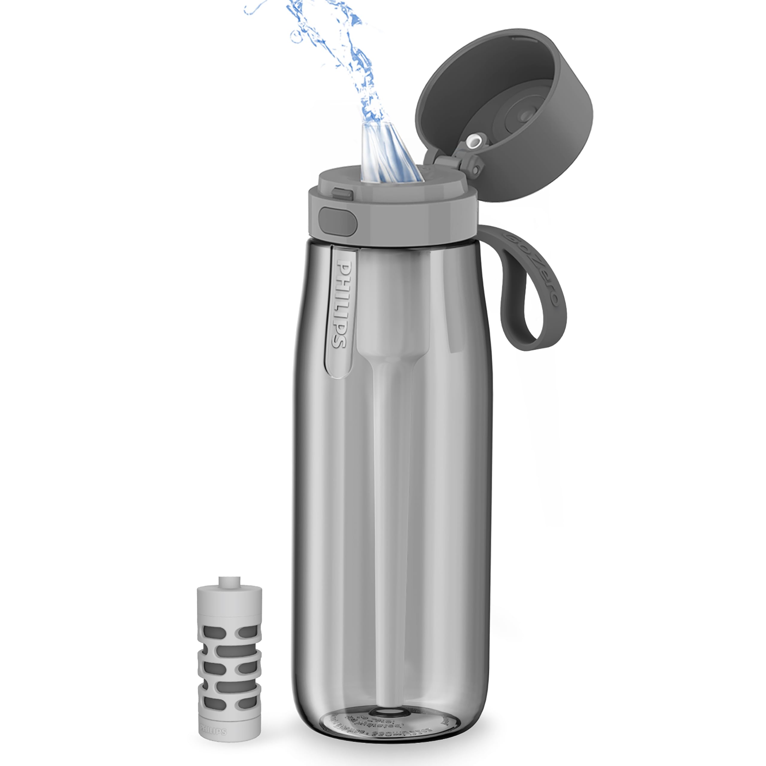 Foto 2 pulgar | Botella De Agua Philips Gozero Everyday Filter 650 Ml Gris - Venta Internacional.