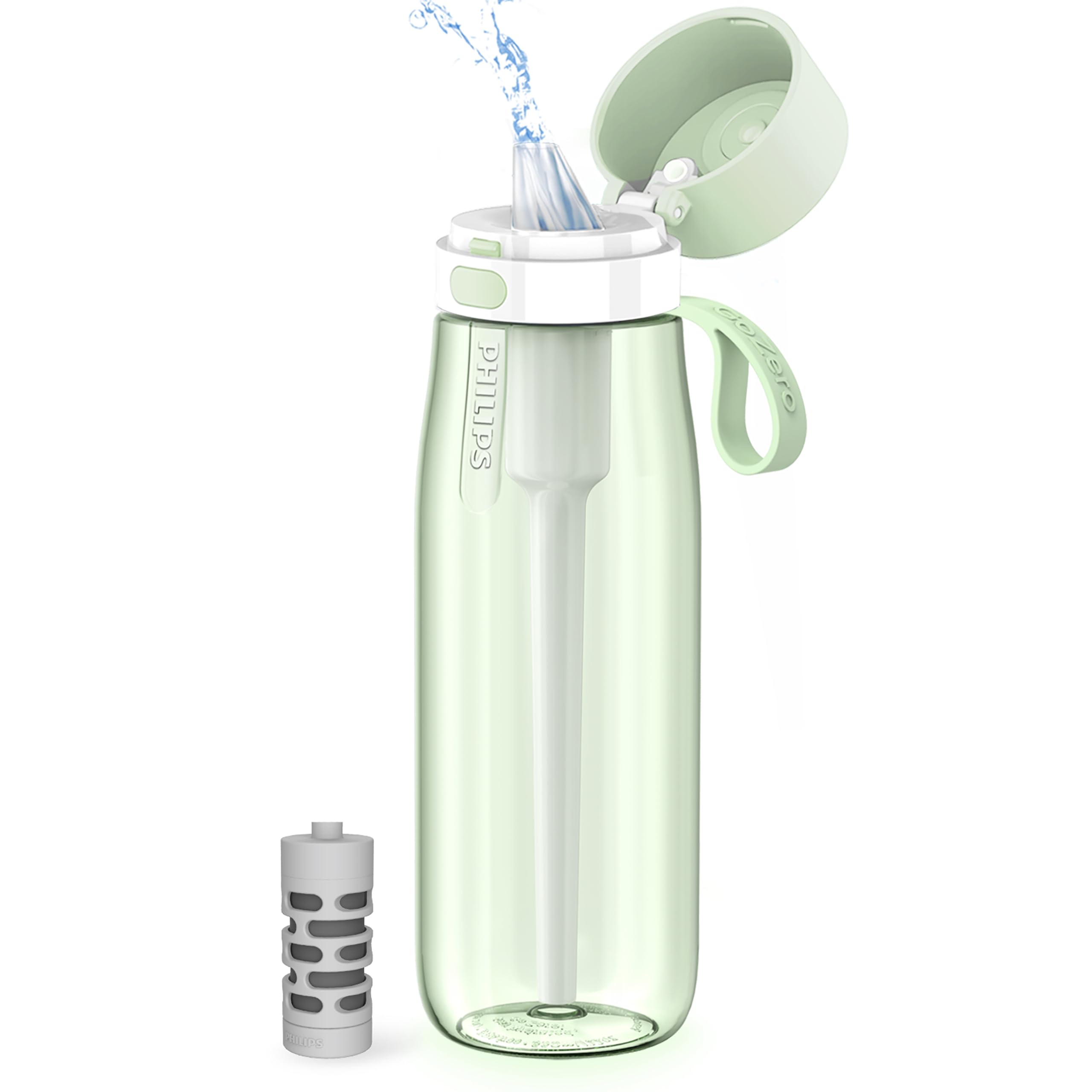 Foto 2 pulgar | Botella De Agua Philips Gozero Everyday Filter 650 Ml Verde - Venta Internacional.
