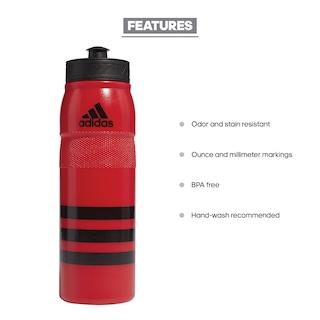 Foto 2 | Botella De Agua Recargable Adidas Stadium De 750 Ml, Rojo Escarlata Y Negro - Venta Internacional.