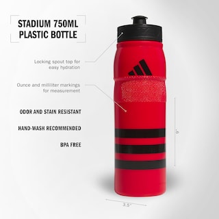 Foto 2 | Botella De Agua Adidas Stadium Recargable De 750 Ml, Color Rojo Escarlata - Venta Internacional.