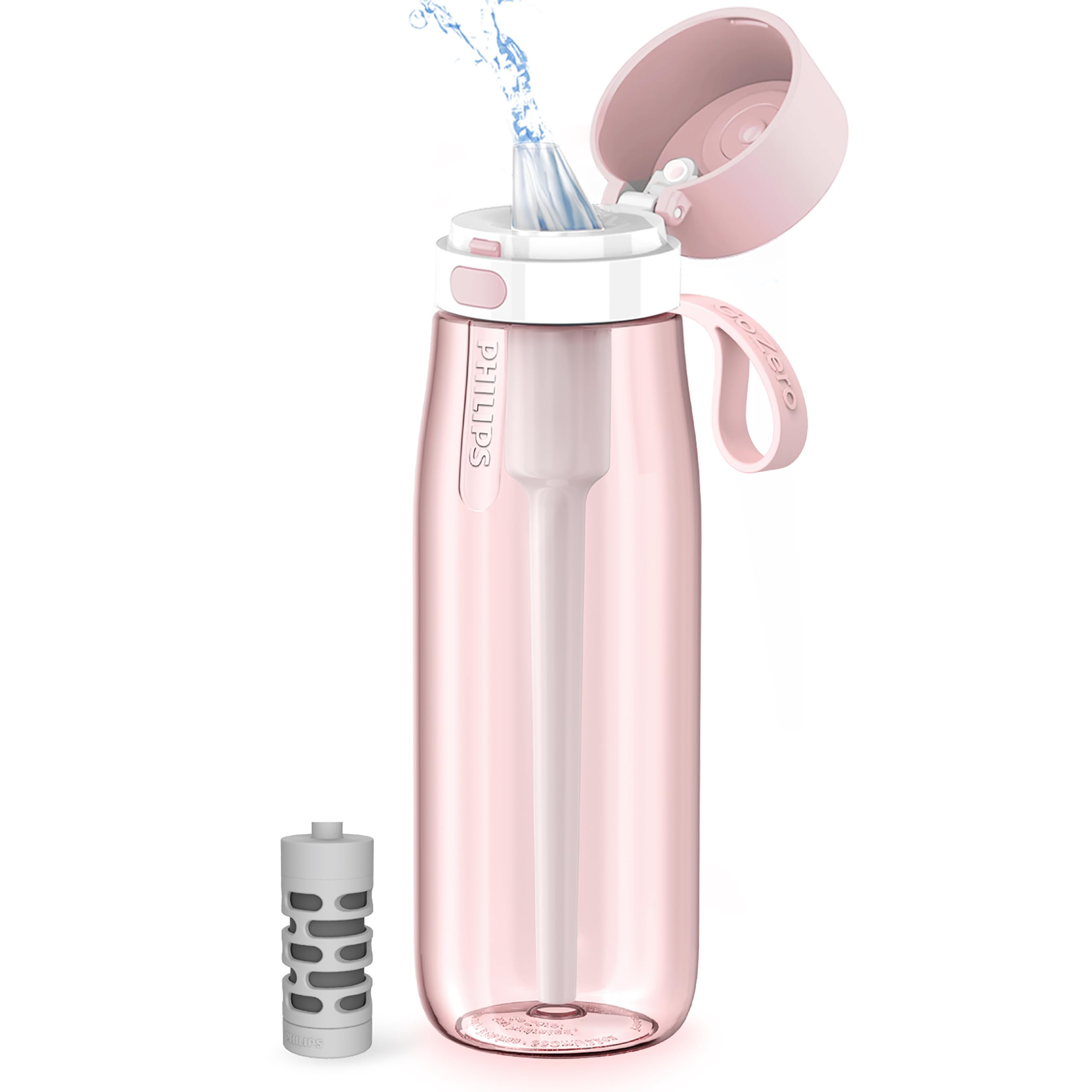 Foto 2 pulgar | Botella De Agua Philips Gozero Everyday Filter 650 Ml, Rosa - Venta Internacional.