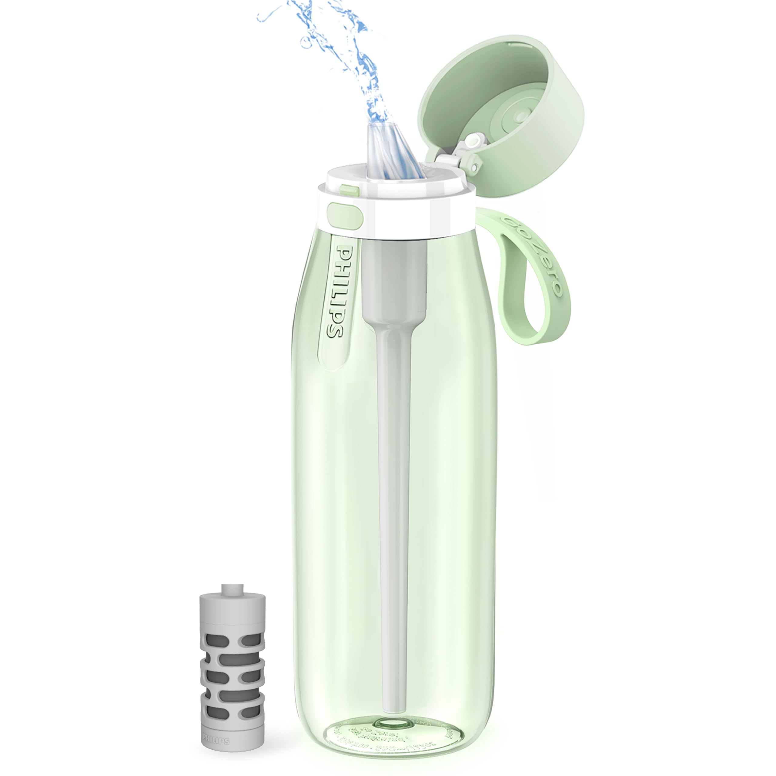 Foto 2 pulgar | Botella De Agua Philips Gozero Everyday Filter 1l Verde - Venta Internacional.