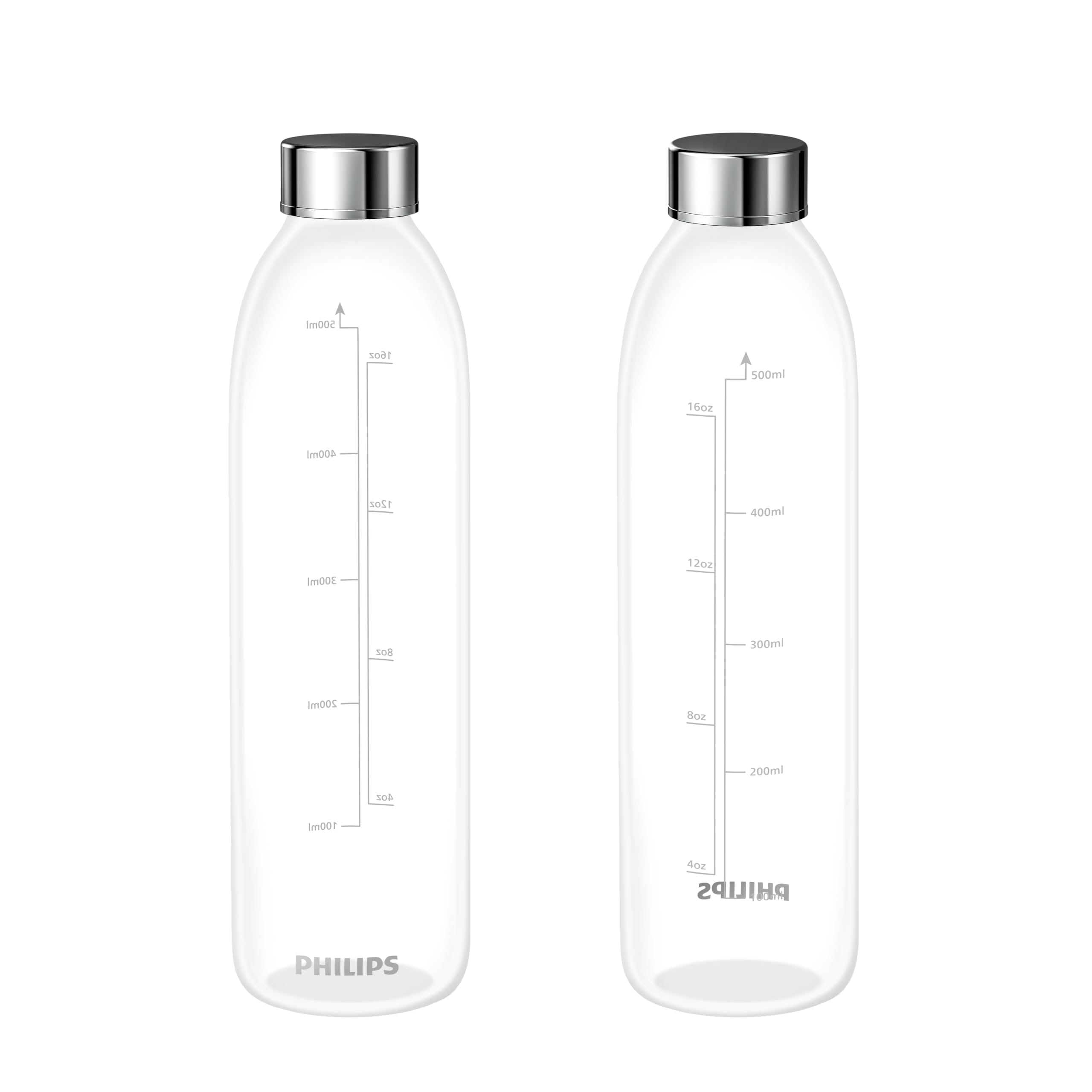 Dispensador De Filtro De Agua Philips Add5930, Botella De Vidrio De 500 Ml, Paquete De 2 - Venta Internacional. $1,115