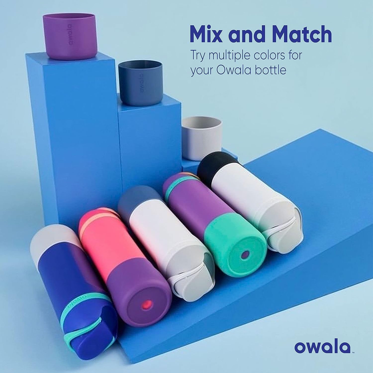 Foto 7 pulgar | Botella De Agua Boot Owala Silicone Antideslizante 1.2l Mint - Venta Internacional.