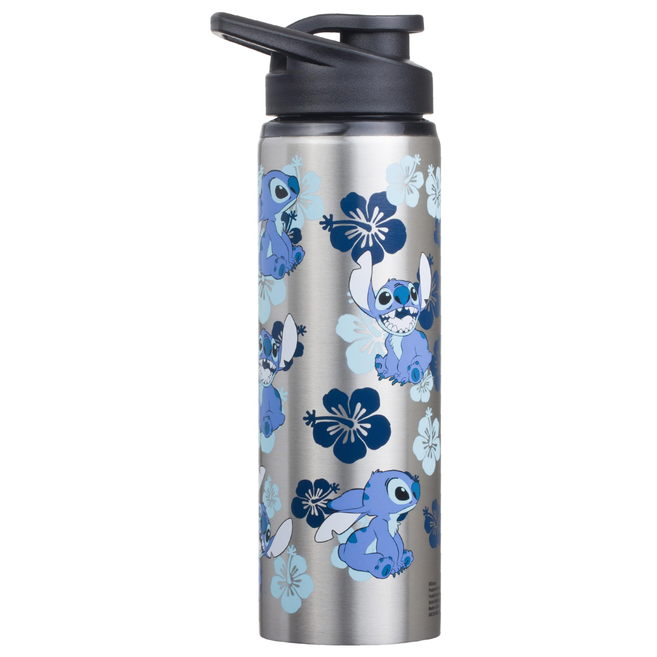 Foto 2 pulgar | Botella De Agua Silver Buffalo Disney Lilo And Stitch 750 Ml - Venta Internacional.