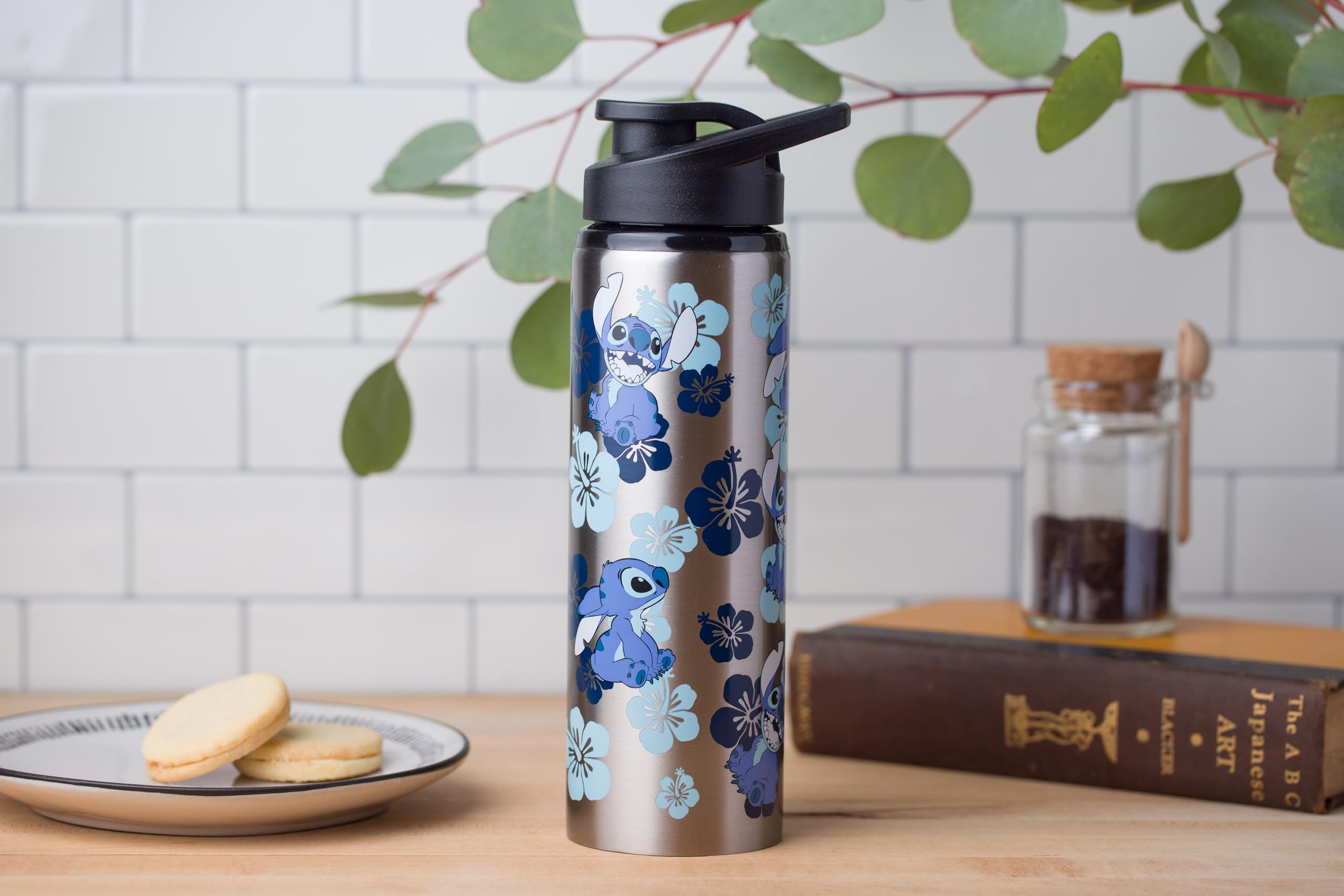 Foto 4 pulgar | Botella De Agua Silver Buffalo Disney Lilo And Stitch 750 Ml - Venta Internacional.