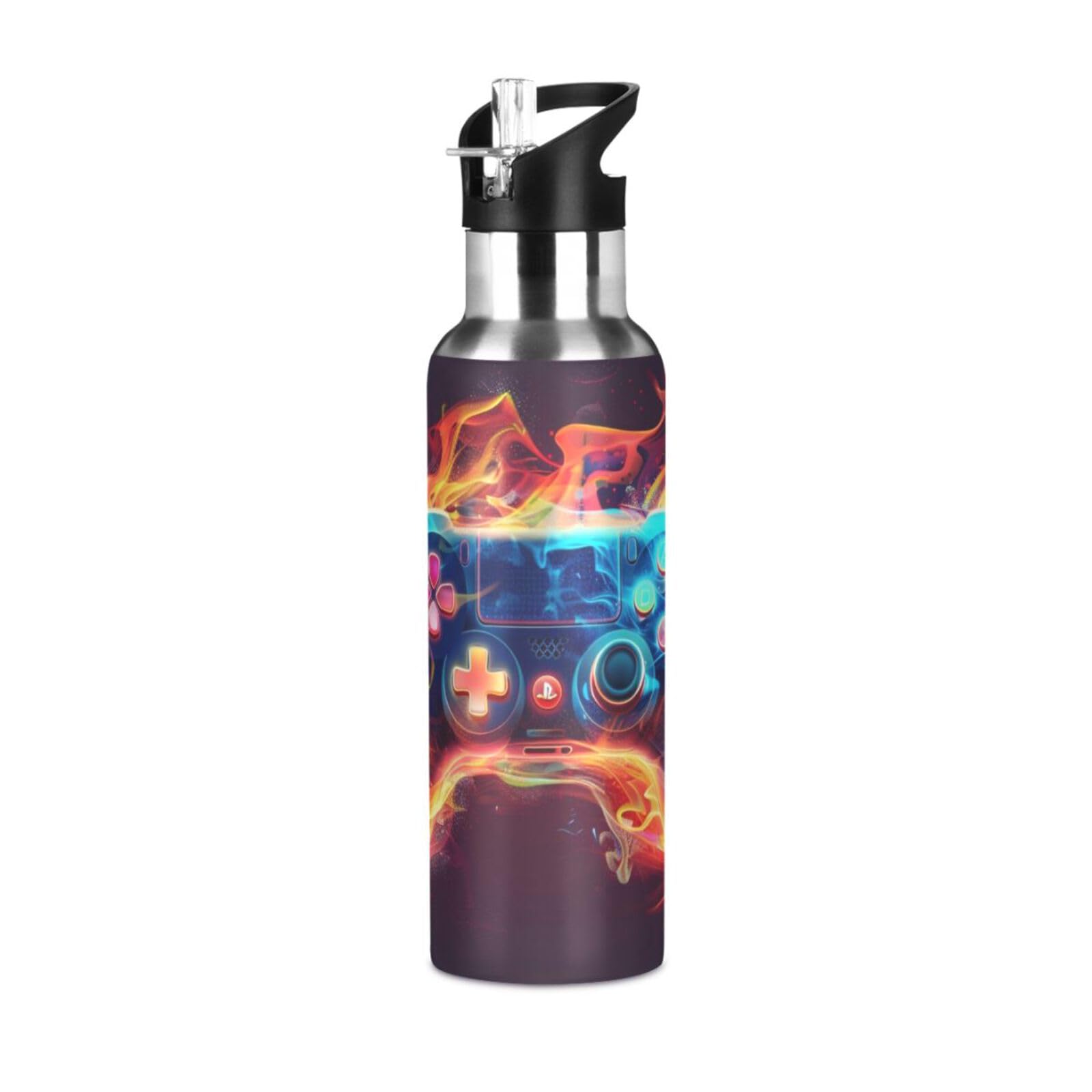 Foto 1 | Botella De Agua Alaza Fire Game Console Para Niños, 600 Ml, Acero Inoxidable - Venta Internacional.