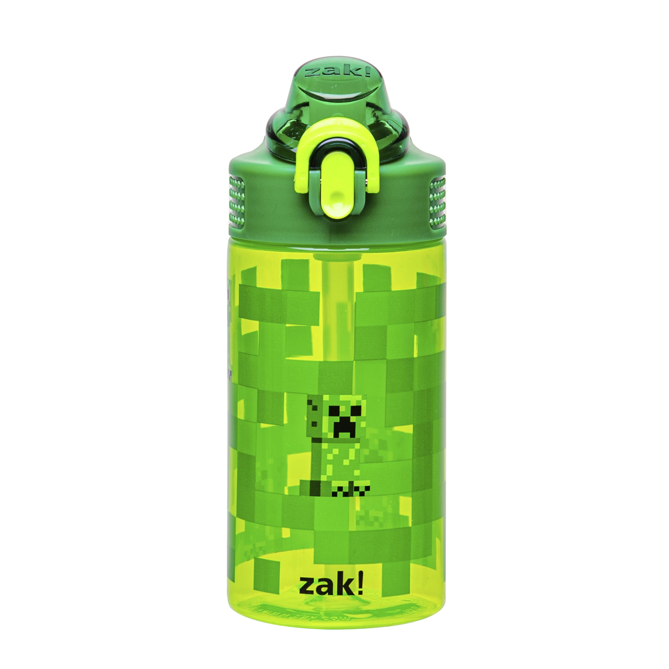 Foto 2 pulgar | Botella De Agua Zak Designs Sage Minecraft Kids De 480 Ml Con Pajita - Venta Internacional.