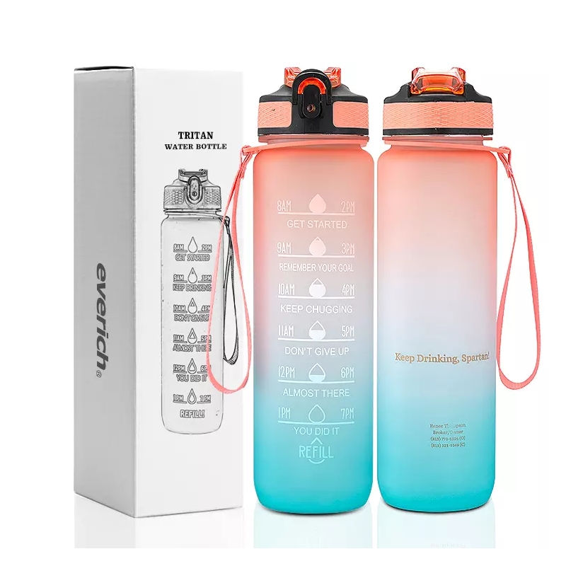 Foto 7 pulgar | Marcador De Horarios Para Botellas De Agua, 1 Litro, Sin Bpa, Verde Y Rosa - Venta Internacional.