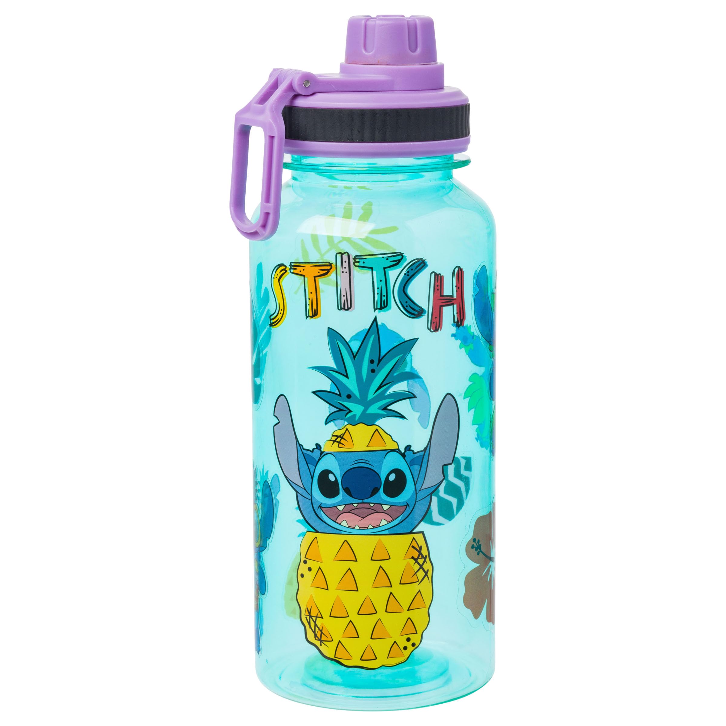 Foto 2 pulgar | Botella De Agua Silver Buffalo Disney Lilo And Stitch 950 Ml - Venta Internacional.