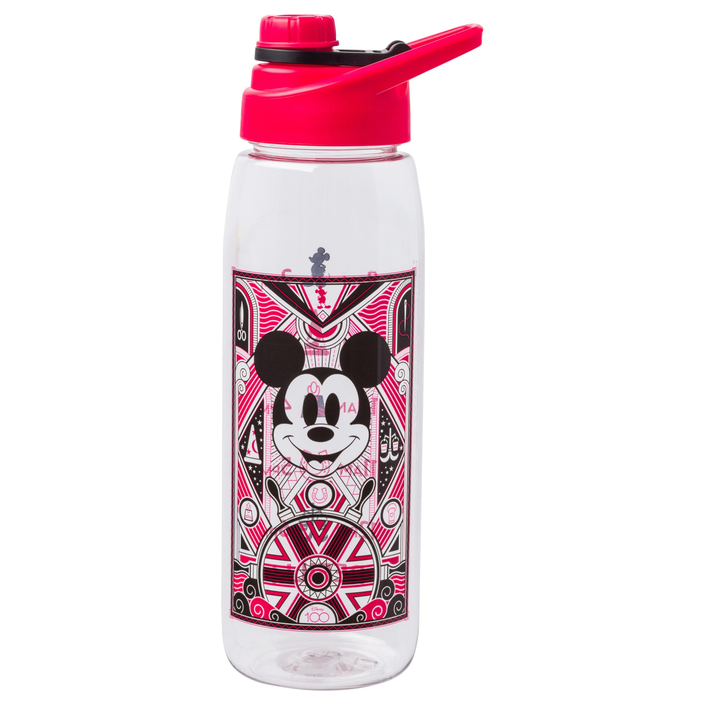 Foto 2 pulgar | Botella De Agua Silver Buffalo Disney 100 Mickey Mouse 800 Ml - Venta Internacional.