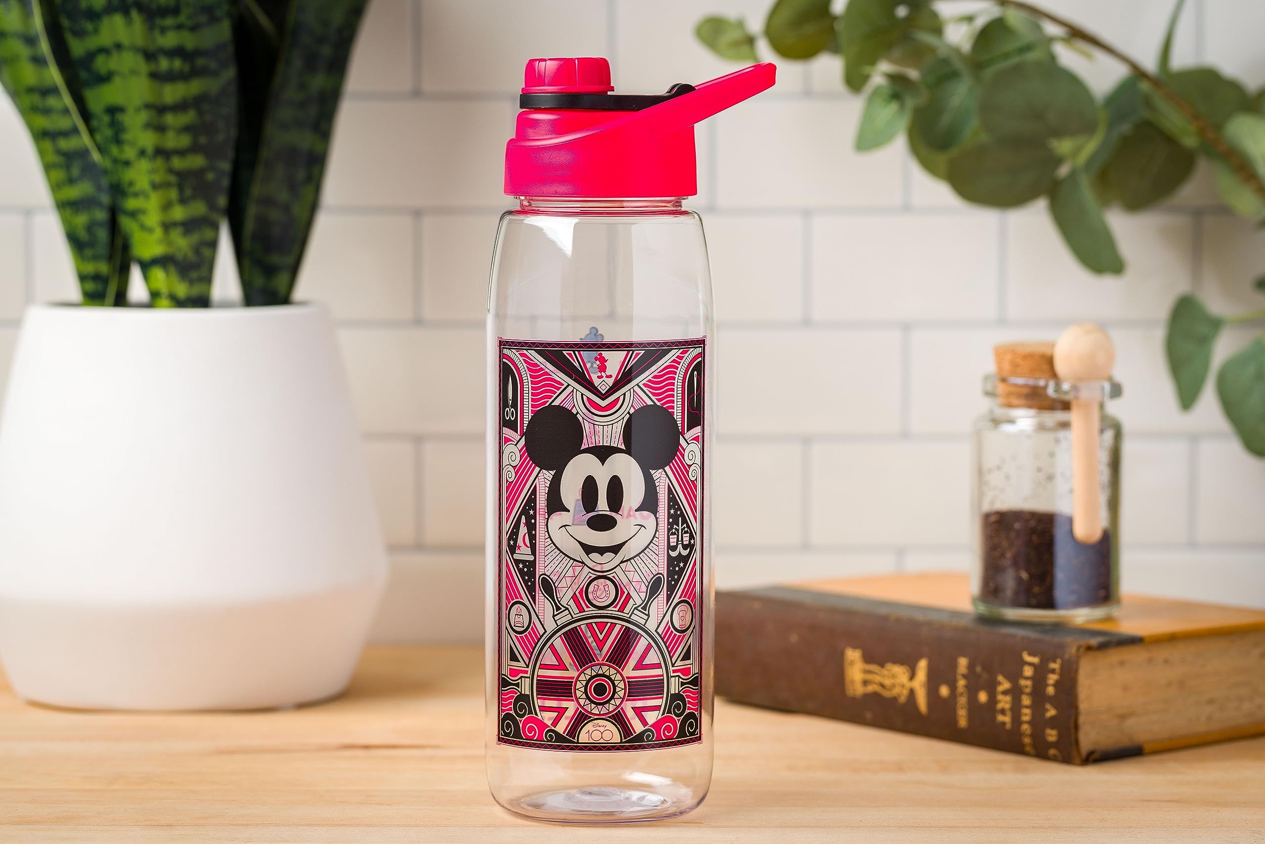 Foto 6 pulgar | Botella De Agua Silver Buffalo Disney 100 Mickey Mouse 800 Ml - Venta Internacional.