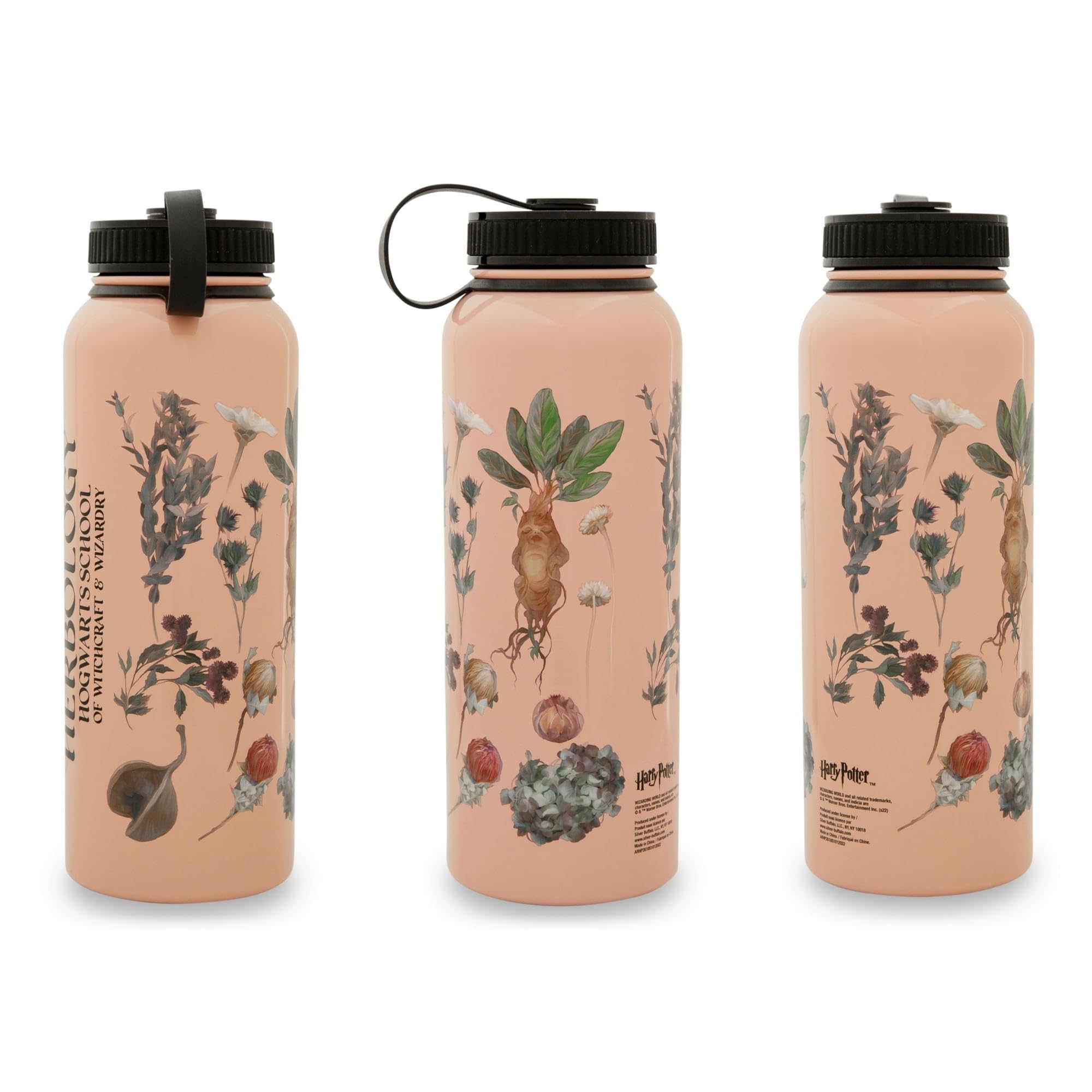 Foto 4 pulgar | Botella De Agua Harry Potter Herbology Floral De 600 Ml De Acero Inoxidable - Venta Internacional.