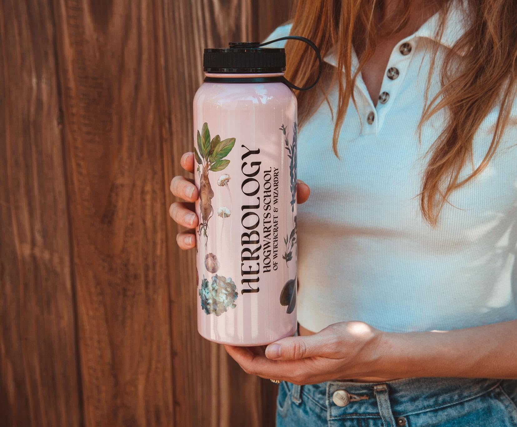 Foto 5 pulgar | Botella De Agua Harry Potter Herbology Floral De 600 Ml De Acero Inoxidable - Venta Internacional.