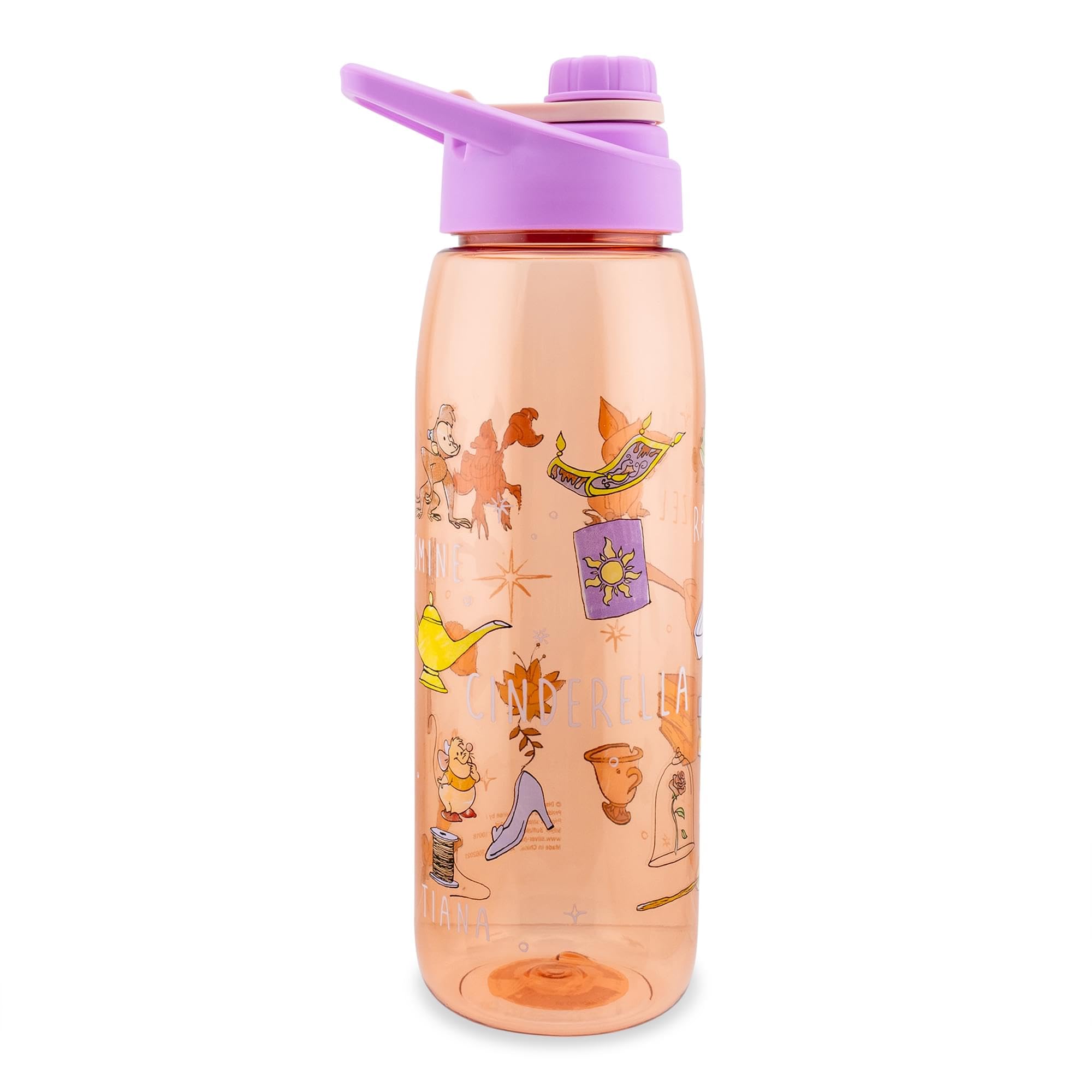 Botella De Agua Silver Buffalo Disney Princess 800 Ml - Venta Internacional.