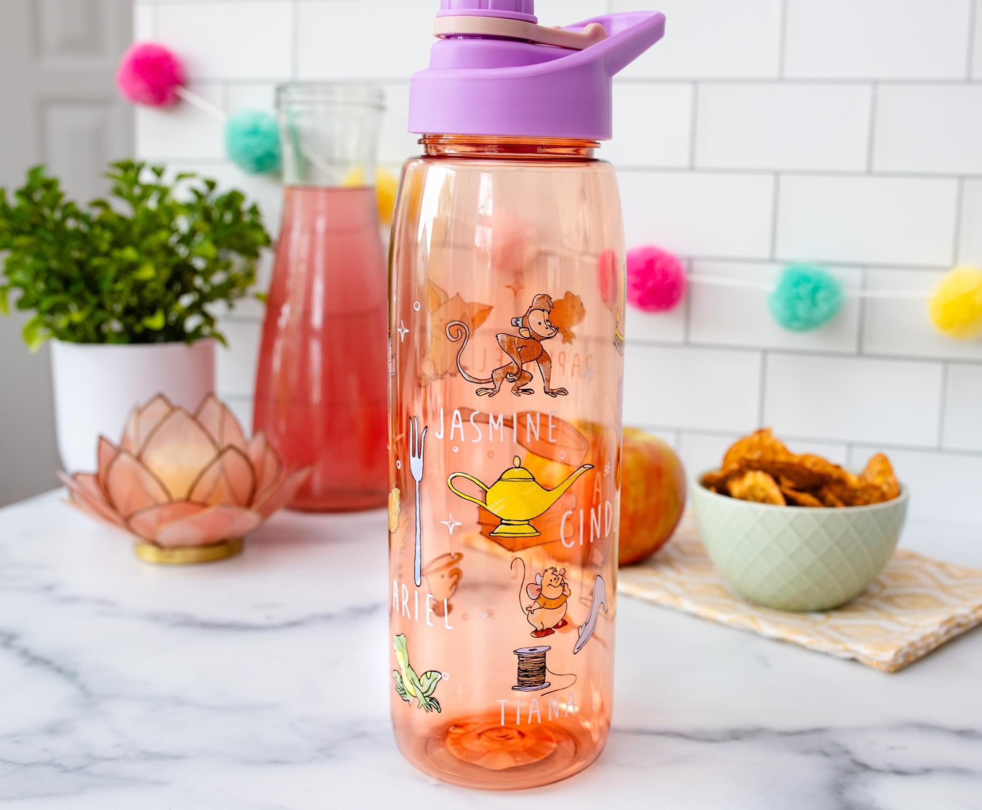 Foto 6 pulgar | Botella De Agua Silver Buffalo Disney Princess 800 Ml - Venta Internacional.