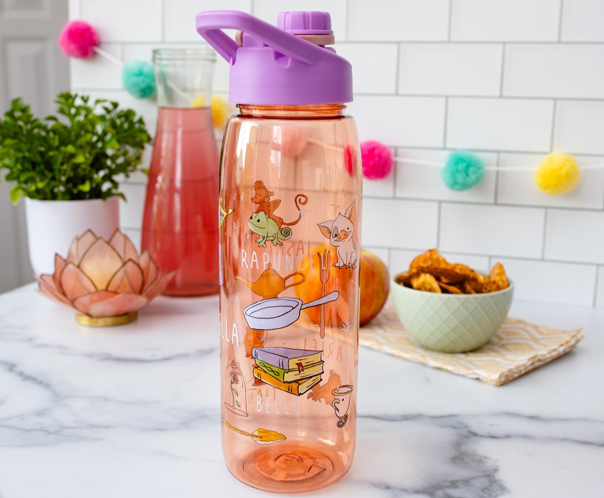 Foto 7 pulgar | Botella De Agua Silver Buffalo Disney Princess 800 Ml - Venta Internacional.