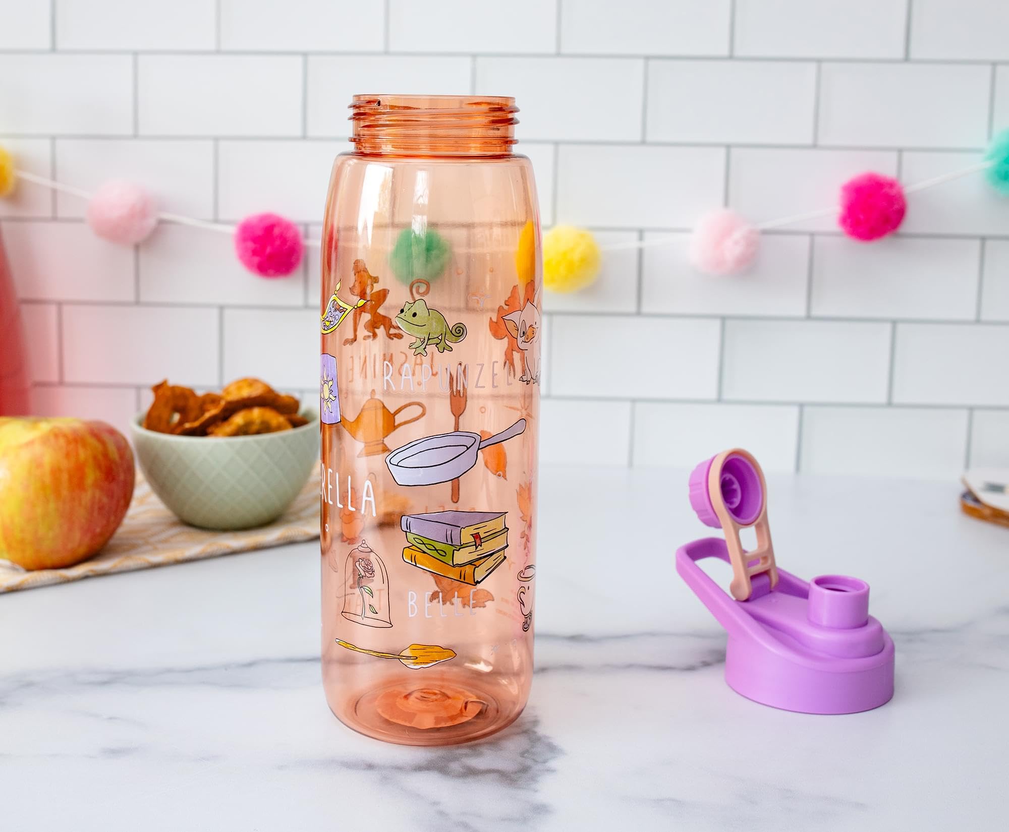 Foto 7 | Botella De Agua Silver Buffalo Disney Princess 800 Ml - Venta Internacional.