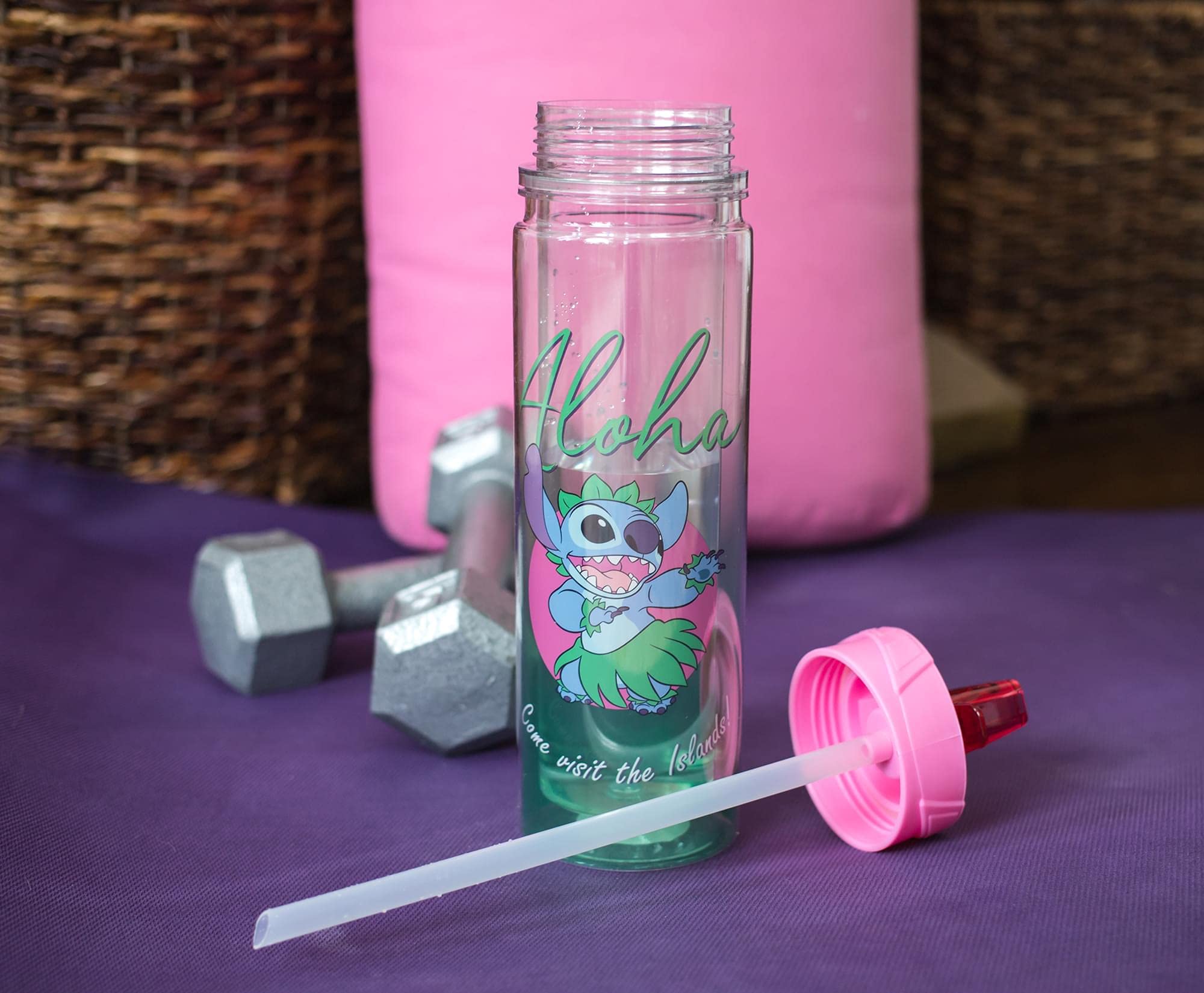 Foto 4 pulgar | Botella De Agua Silver Buffalo Lilo And Stitch Aloha De 500 Ml - Venta Internacional.